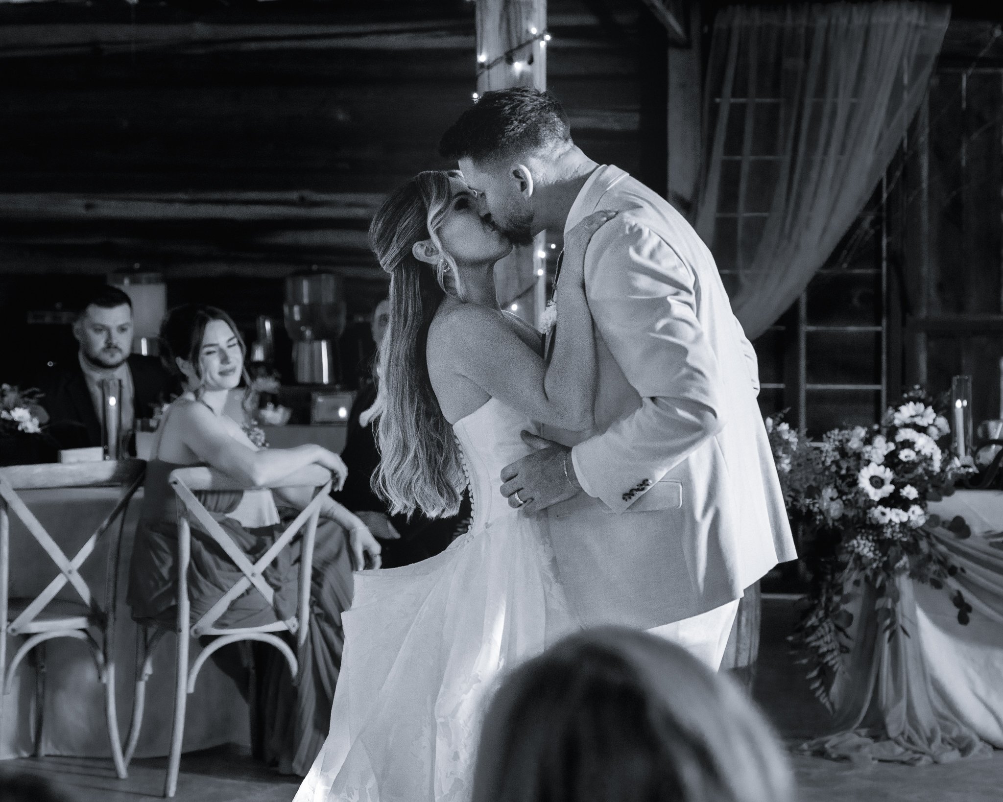Black and white first dance